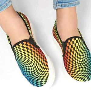 Women's Skechers Checkered Slip-on, Size 8.5